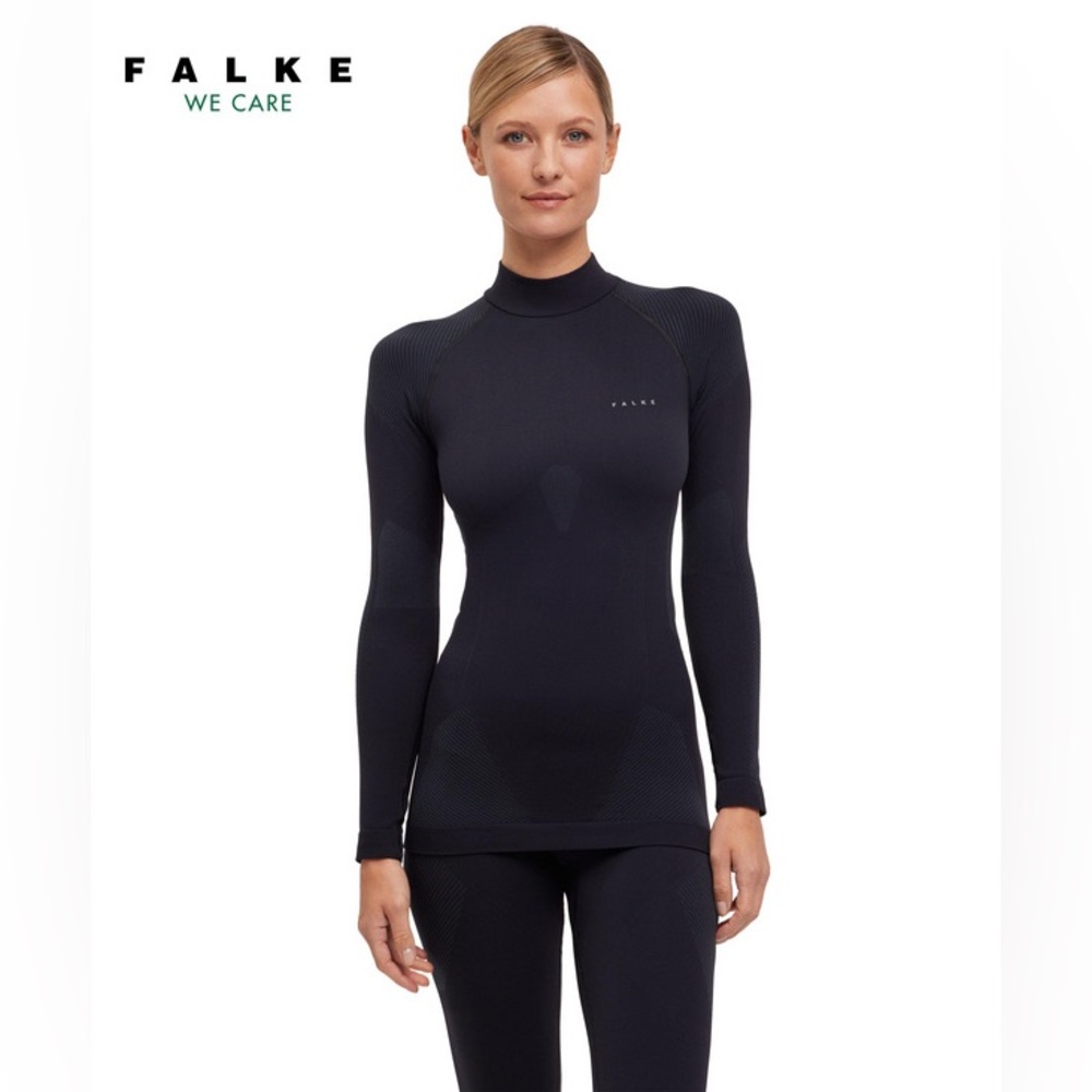 FALKE Women’s Long-sleeve Shirt Warm in Navy